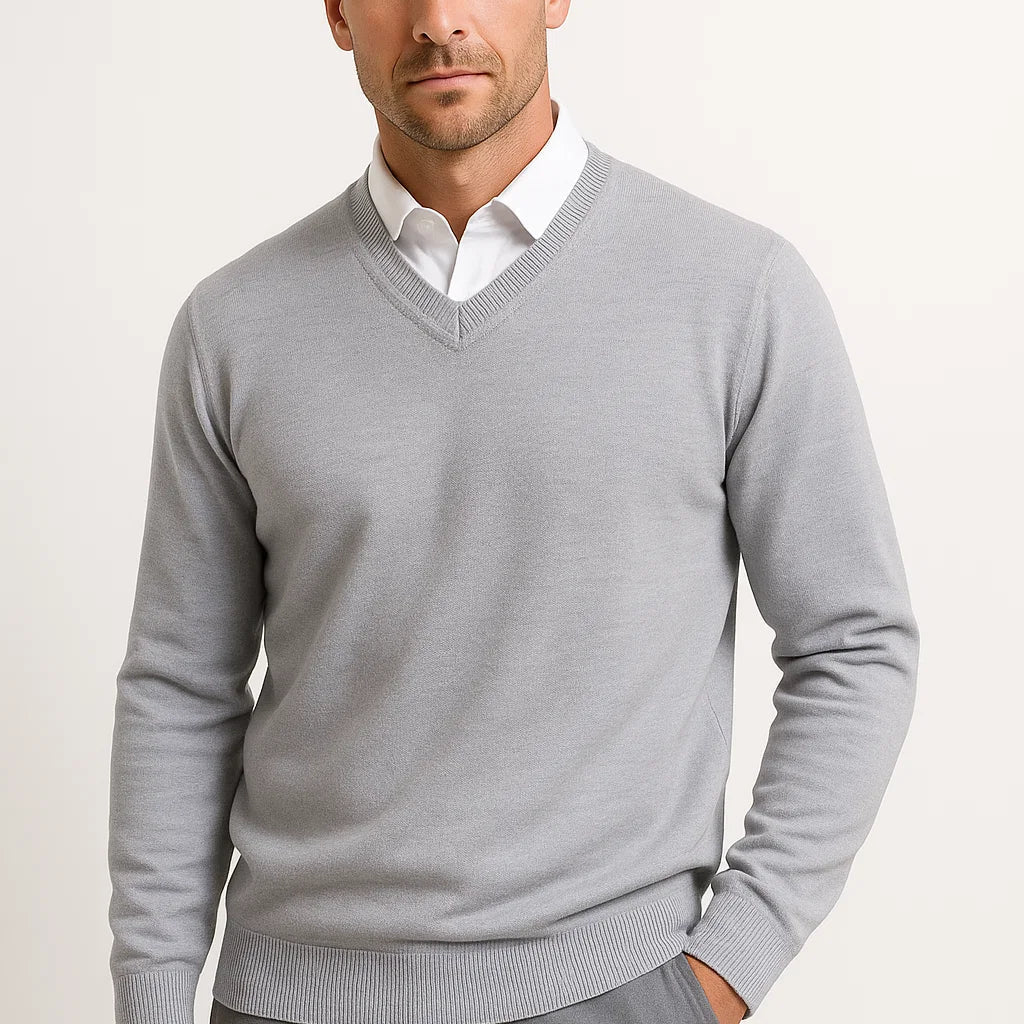 NEVANE | PULL EN CACHEMIRE À COL EN V POUR HOMME