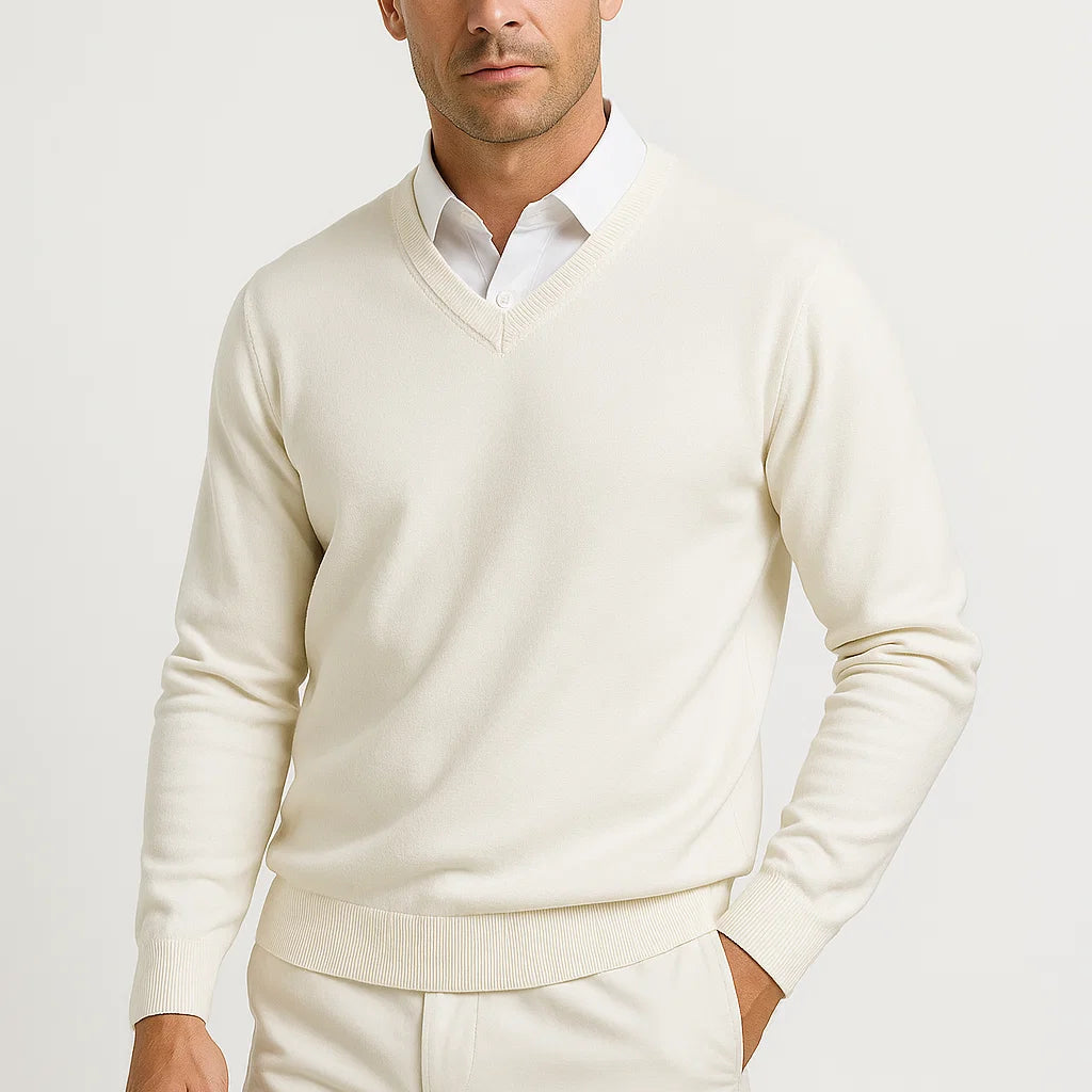 NEVANE | PULL EN CACHEMIRE À COL EN V POUR HOMME