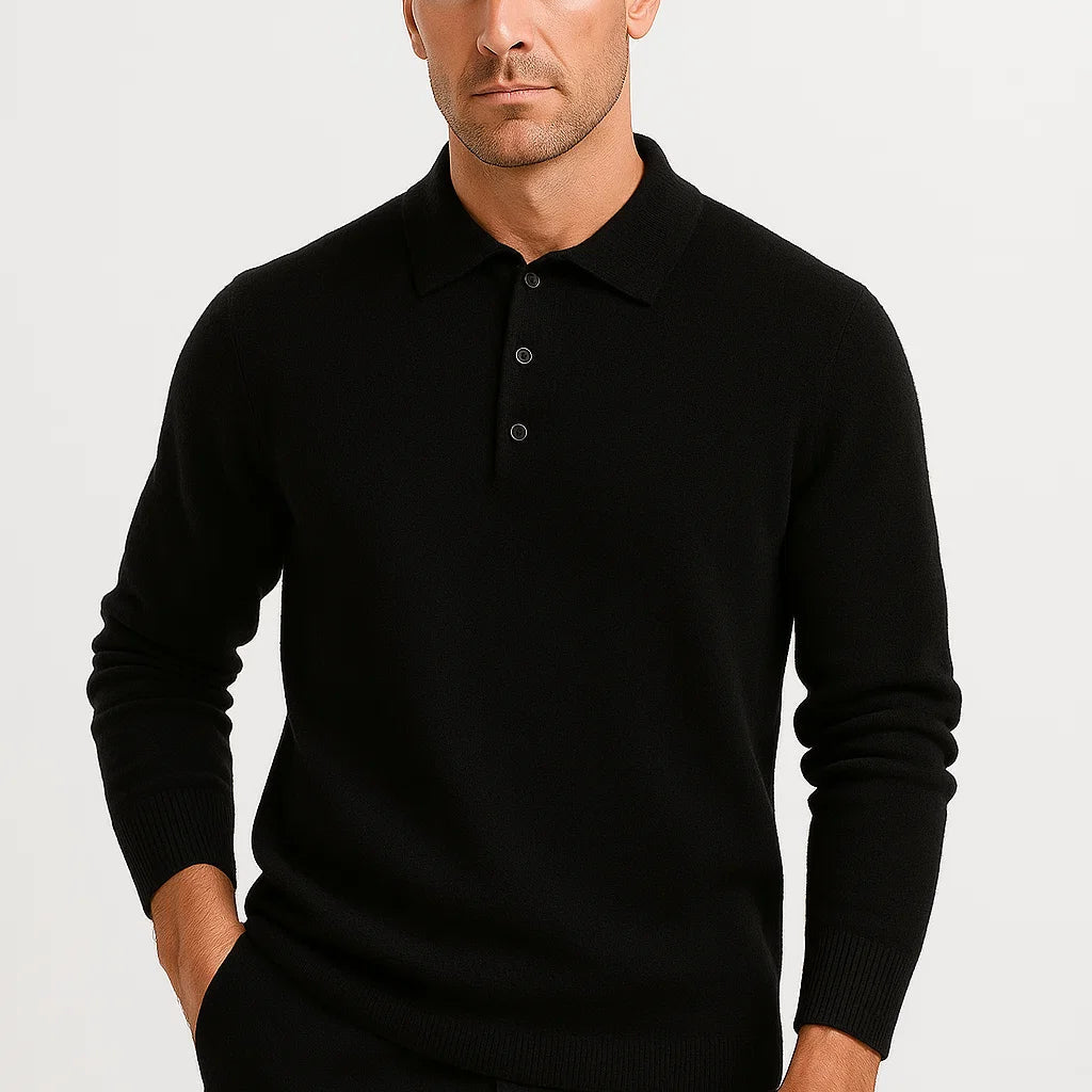 NEVANE | PULL POLO EN LAINE MÉRINOS POUR HOMMES