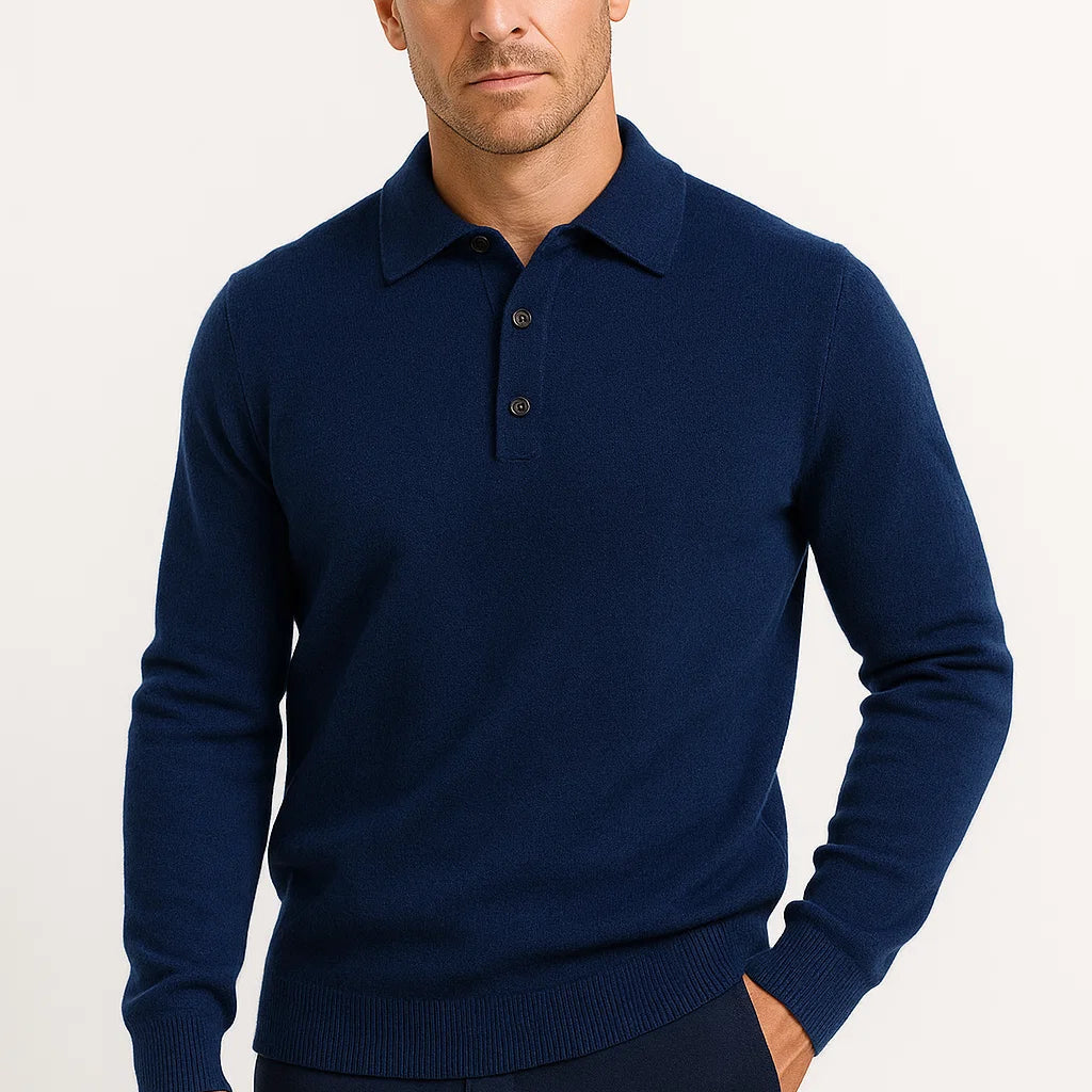NEVANE | PULL POLO EN LAINE MÉRINOS POUR HOMMES