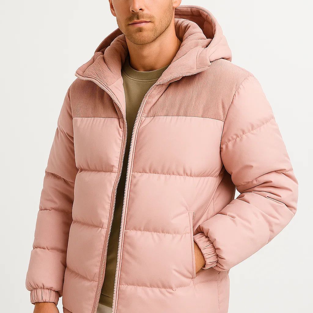 NEVANE | VESTE MATELASSÉE À CAPUCHE LÉGÈRE POUR HOMMES
