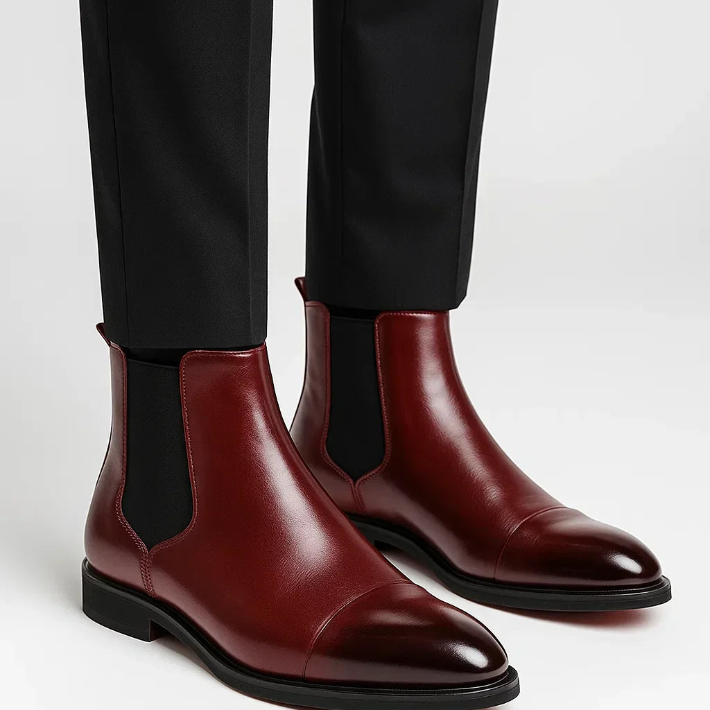 NEVANE | BOTTINES CHELSEA CLASSIQUES EN CUIR POUR HOMMES