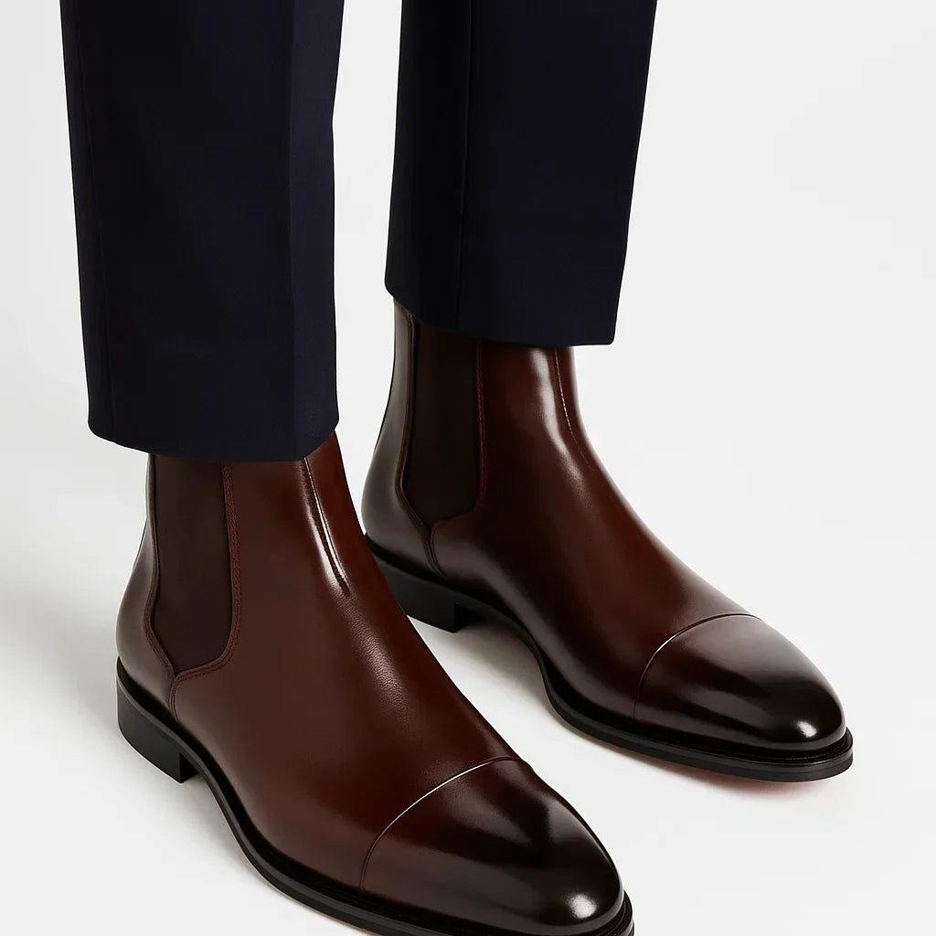 NEVANE | BOTTINES CHELSEA CLASSIQUES EN CUIR POUR HOMMES