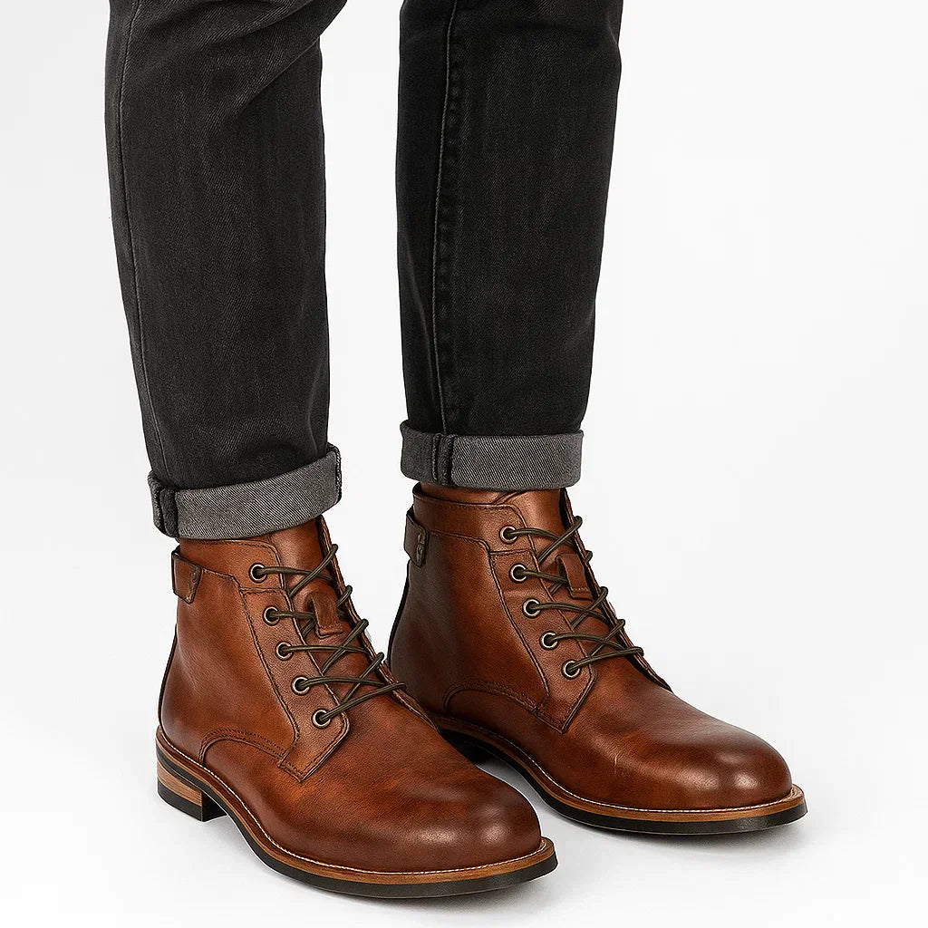 NEVANE | BOTTINES À LACETS EN CUIR POUR HOMMES