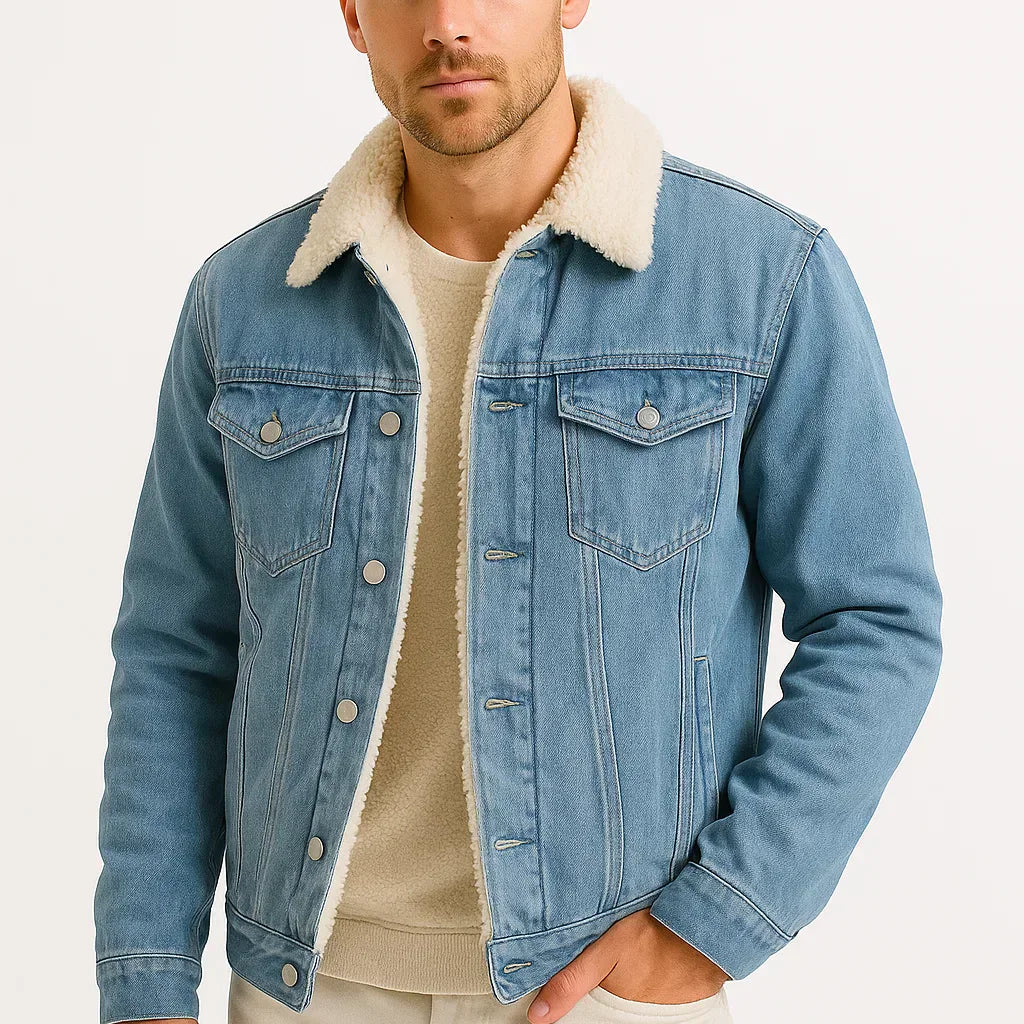 NEVANE | VESTE EN JEAN DOUBLÉE DE POLAIRE POUR HOMMES