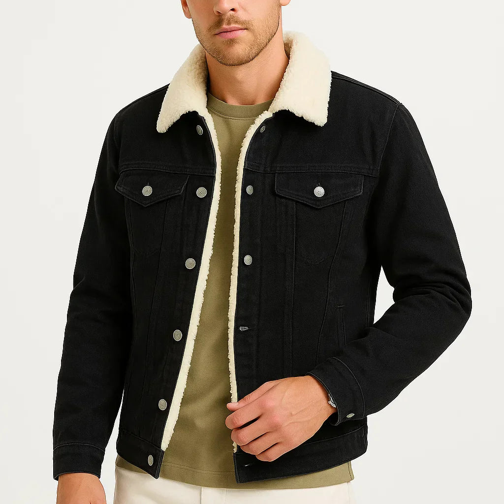 NEVANE | VESTE EN JEAN DOUBLÉE DE POLAIRE POUR HOMMES