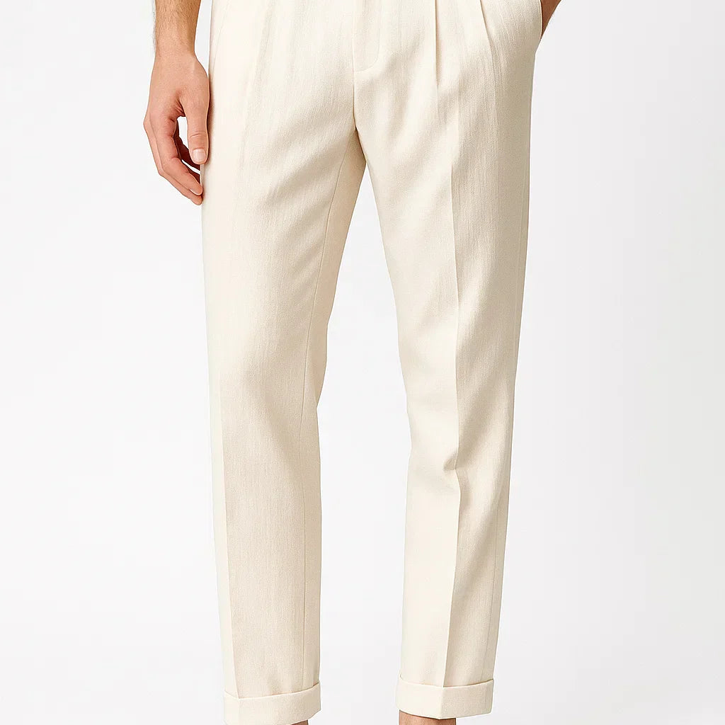 NEVANE | PANTALON PLISSÉ À LA COUPE MODERNE POUR HOMMES